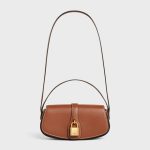 CLUTCH ON STRAP TABOU IN SMOOTH CALFSKIN TAN - Image 5
